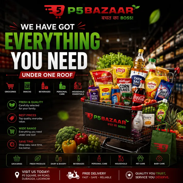 P5 Bazaar – Branding & Social Media by Phantom Designs